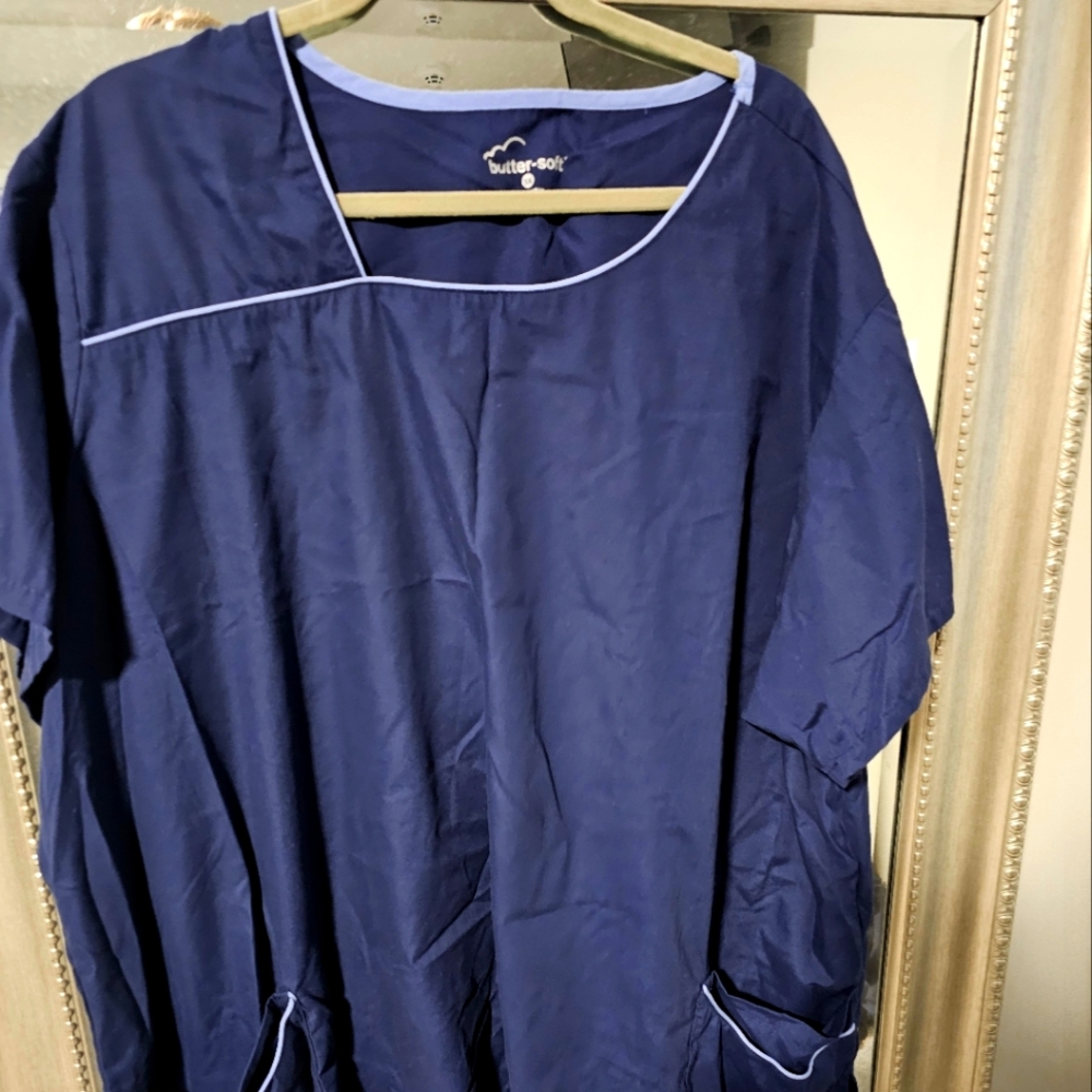 Plus size scrub shirt